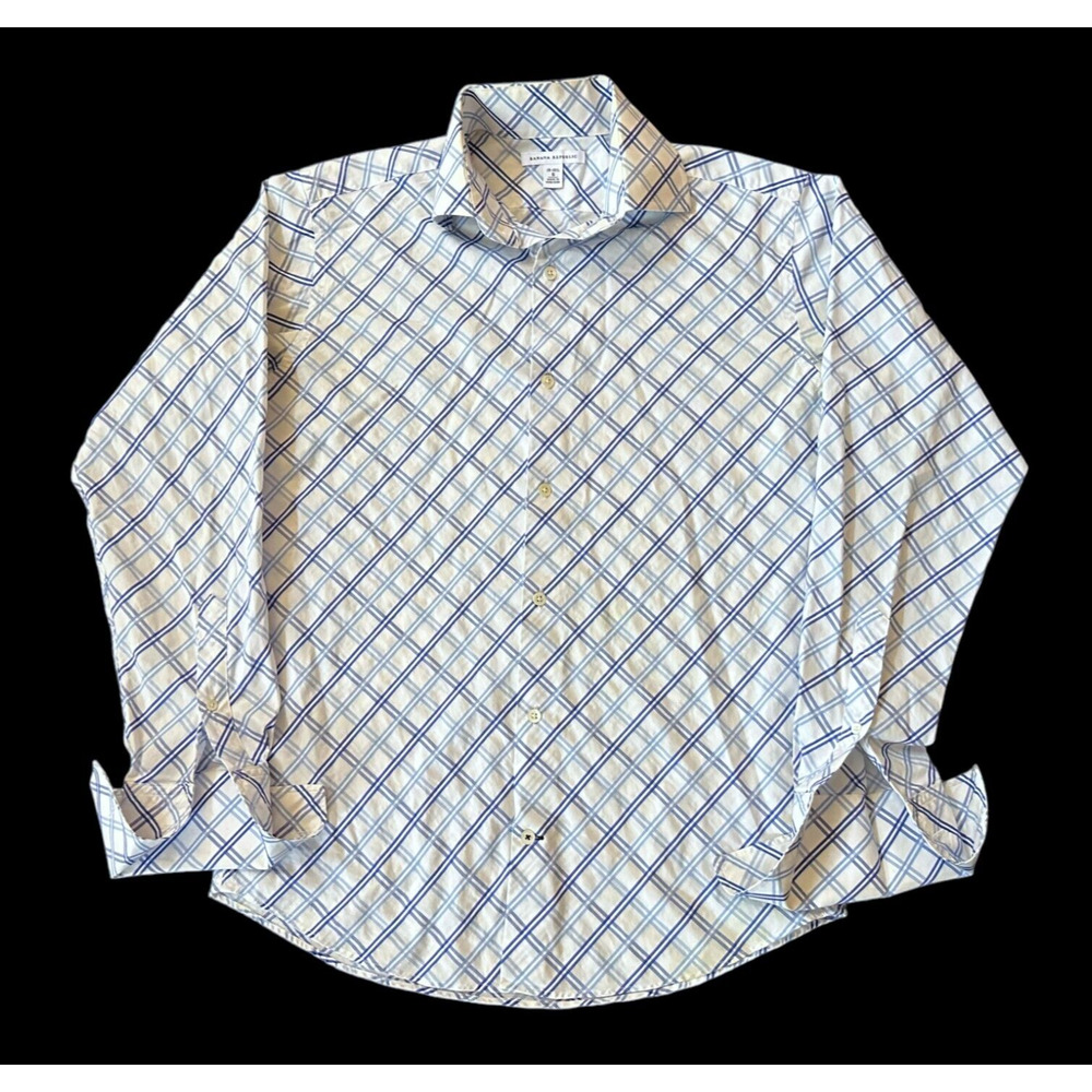 Banana Republic Dress Shirt 14-14 1/2 Small French Cuff Long Sleeve 70s Style